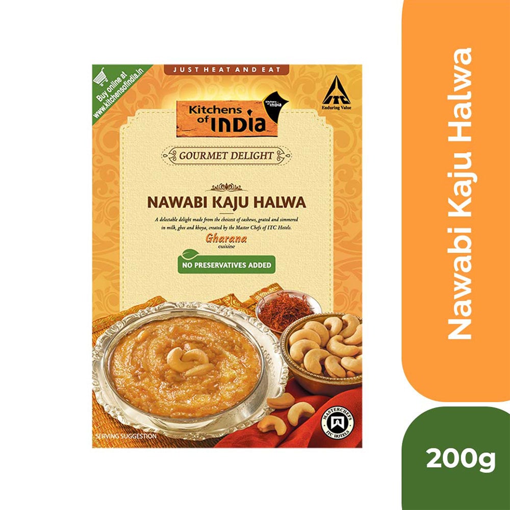 Kitchens of India Ready to Eat Nawabi Kaju Halwa 200g