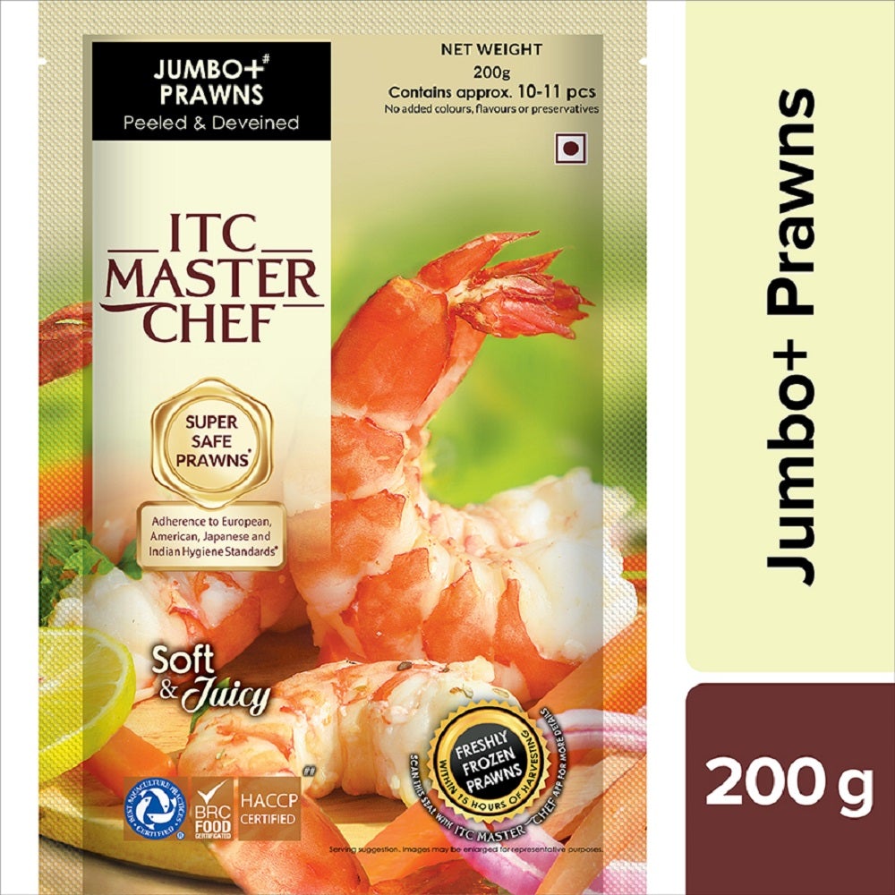 ITC Master Chef Jumbo+ Prawns 200g