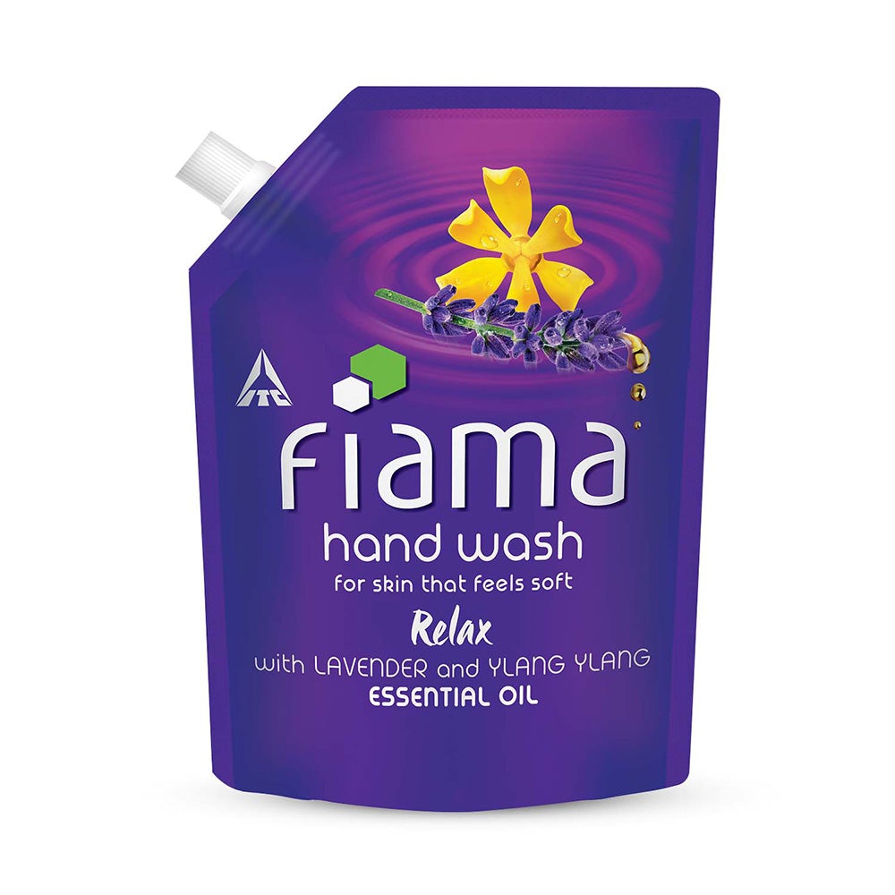 Fiama Relax moisturising Handwash with Lavendar & Ylang Ylang essential oil, 350ml refill pouch