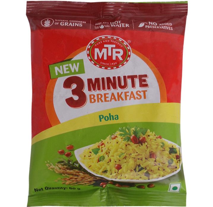 MTR 3 Minute Breakfast Instant Poha Mix 60 g