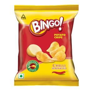 Bingo Yumitos Potato Chips - Original Style, Chilli, 12x22 g (Multipack)