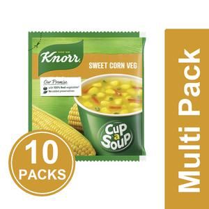 Knorr Instant Sweet Corn Cup-A-Soup, 10x10 g Multipack