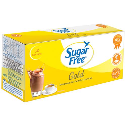 Sugar free Gold Low Calorie Sweetner - 50 Sachet, 50 nos Carton
