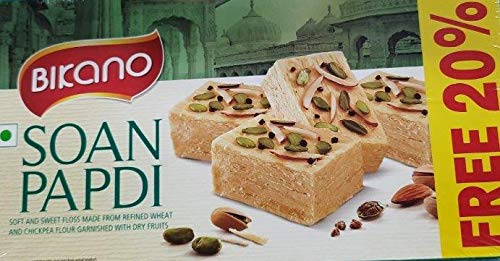 Bikano Soan Papdi, Milk 500 Gm Extra 20% (500g+100g Extra)