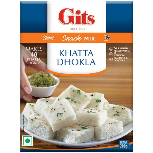 Gits Snack Mix - Khatta Dhokla, 200 g Carton