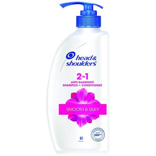 Head & shoulders 2 In1 Anti-Dandruff Shampoo & Conditioner - For Silky Smooth Care, 650 ml