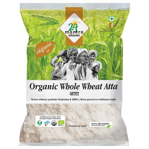24 Mantra Organic Whole Wheat Atta 1 kg