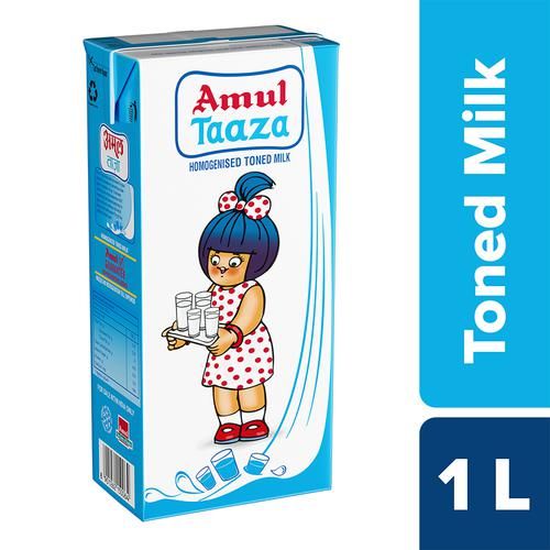 Amul Taaza Milk - 1ltr