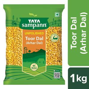 Tata Sampann Toor Dal/Arhar Dal, 1 Kg Pouch