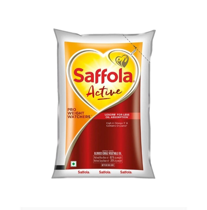 Saffola Active Oil - 1ltr (Pouch)