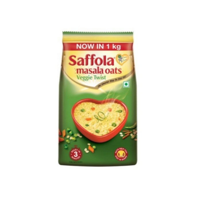 Saffola Veggie Twist Instant Masala Oats - 500gm