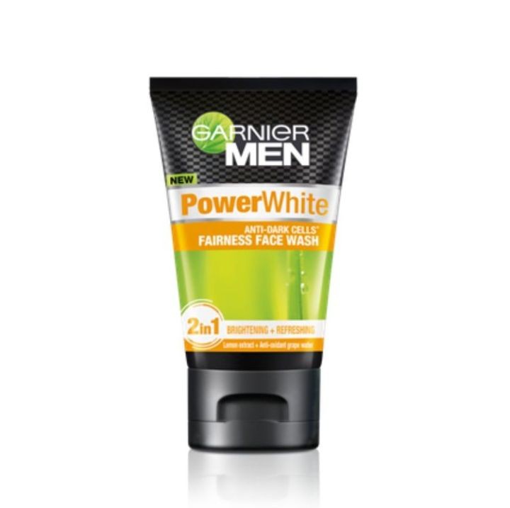 Garnier Men Power White Anti-Dark Cells Fairness Face Wash (100 g)