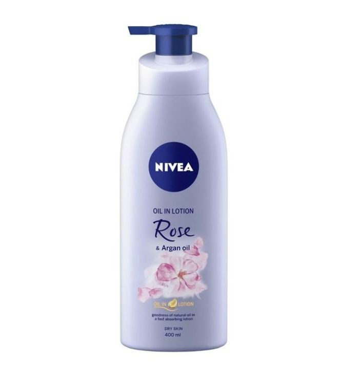 NIVEA Body Lotion Oil in Lotion Rose & Argan Oil For Dry Skin 200ml