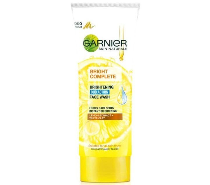 Garnier Bright Complete BRIGHTENING DUO ACTION Face Wash, 100g