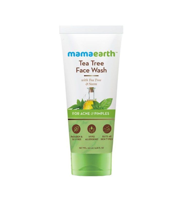 Mamaearth Tea Tree Natural Face Wash For Acne & Pimples Wash (100 ml)