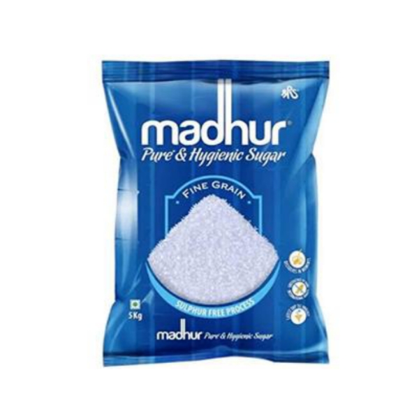 Madhur Sugar - Refined, 5 kg Pouch