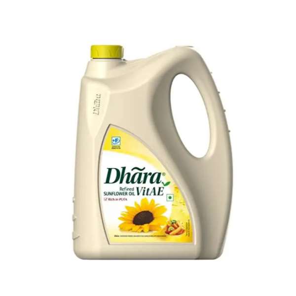 Dhara Health Refined Sunflower Oil Jar, 5L