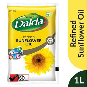 Dalda Refined Imported Sunflower Oil, 1 L Pouch