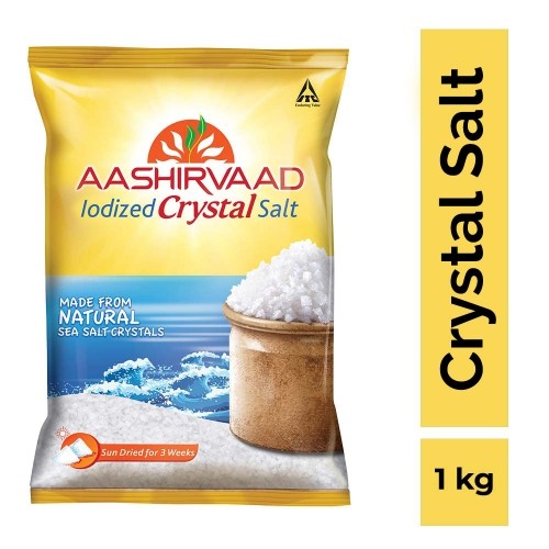 Aashirvaad Iodized Crystal Salt 1Kg