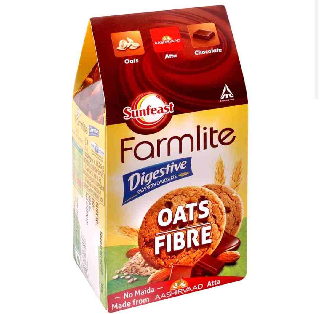 Sunfeast Farmlite Oats Cookies With Chocolate 150 g
