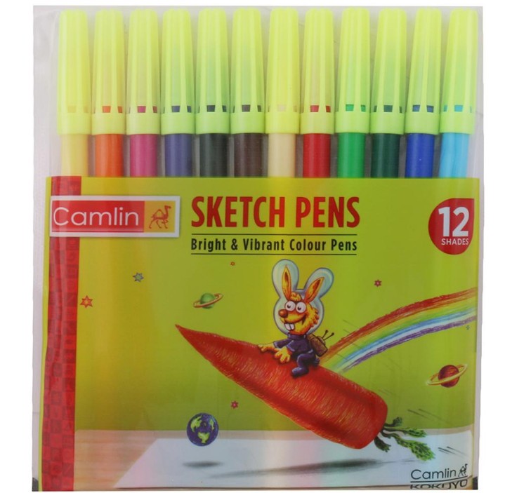 Camlin Sketch Pens (12 Shades)