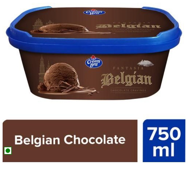 Cream Bell Belgain Ice Cream 750 Ml