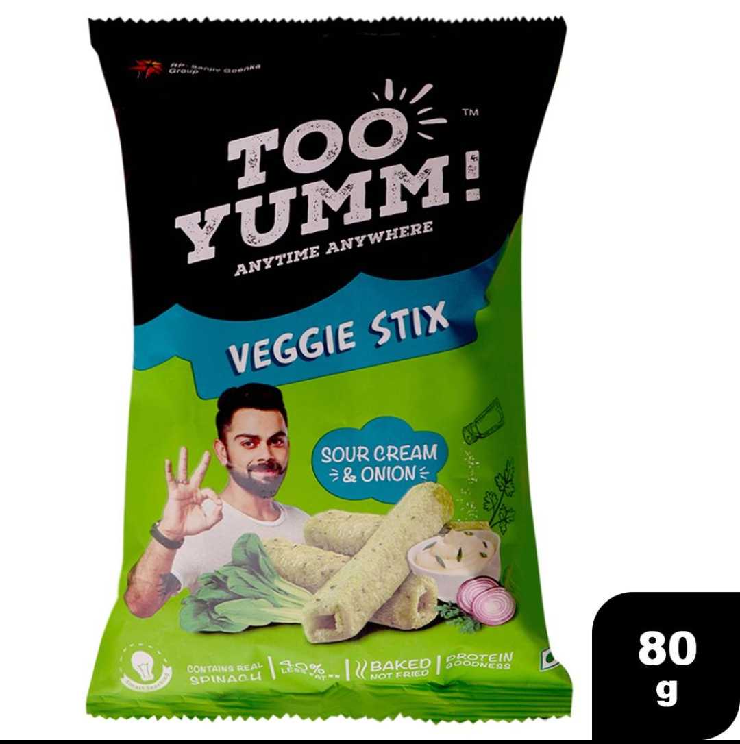 Too Yumm Sour Cream & Onion Veggie Stix 80 g