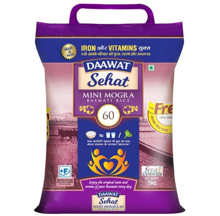 Daawat Sehat Mini Mogra 60 Basmati Rice