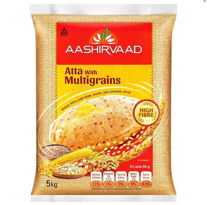 Aashirvaad Atta With Multigrain 5 kg
