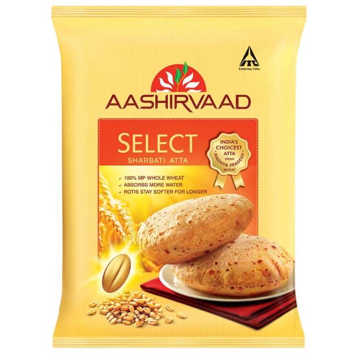 Aashirvaad Select Sharbati Whole Wheat Atta 1 kg