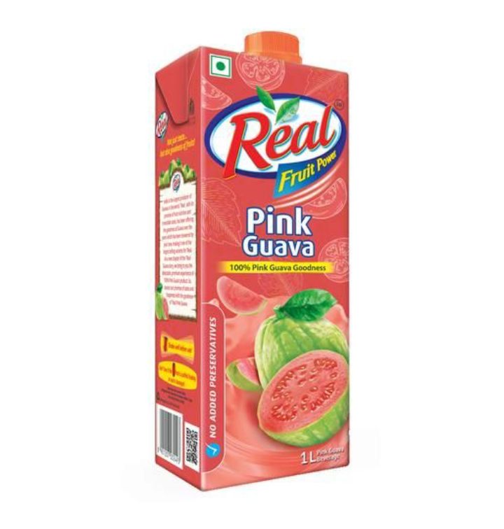 Real Fruit Power Pink Guava Juice 1LTR