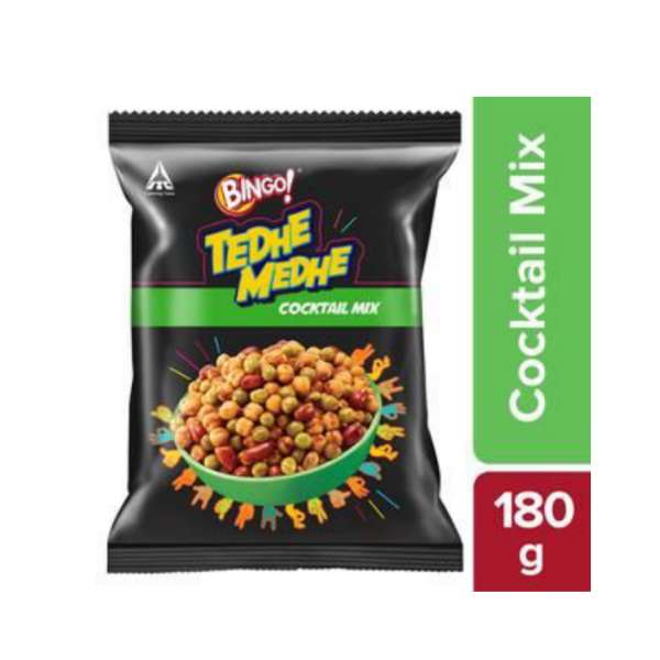 Bingo Tedhe Medhe Namkeens Cocktail Mix, 180 g