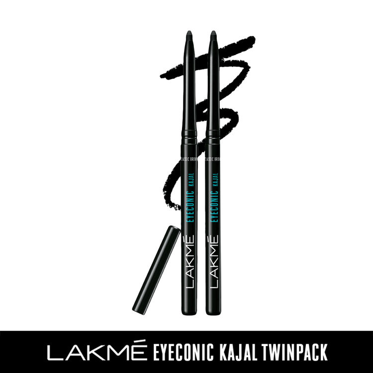 Lakme Eyeconic Kajal Twin Pack (0.35 g + 0.35 g) 4.4